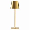 thumbnail image 1 of Mainstays 2-Pack Indoor/Outdoor Rechargeable 13" Table Lamp, Gold, 1 of 8