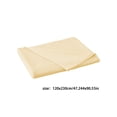 thumbnail image 3 of Fridja Large Size Bedding Sheet, Hotel Collection Bedding Sheet, Soluid Color Extra Soft Cooling , Wrinkle, Fade, Stain Proof, Skin-friendly and Lightweight Bedding Sheet (47.2" x 90.5", Yellow), 3 of 5