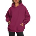 thumbnail image 1 of MeetoTime Sweat à Capuche Surdimensionné pour Femmes 2024 Décontracté à Manches Longues avec Poches, 1 of 5