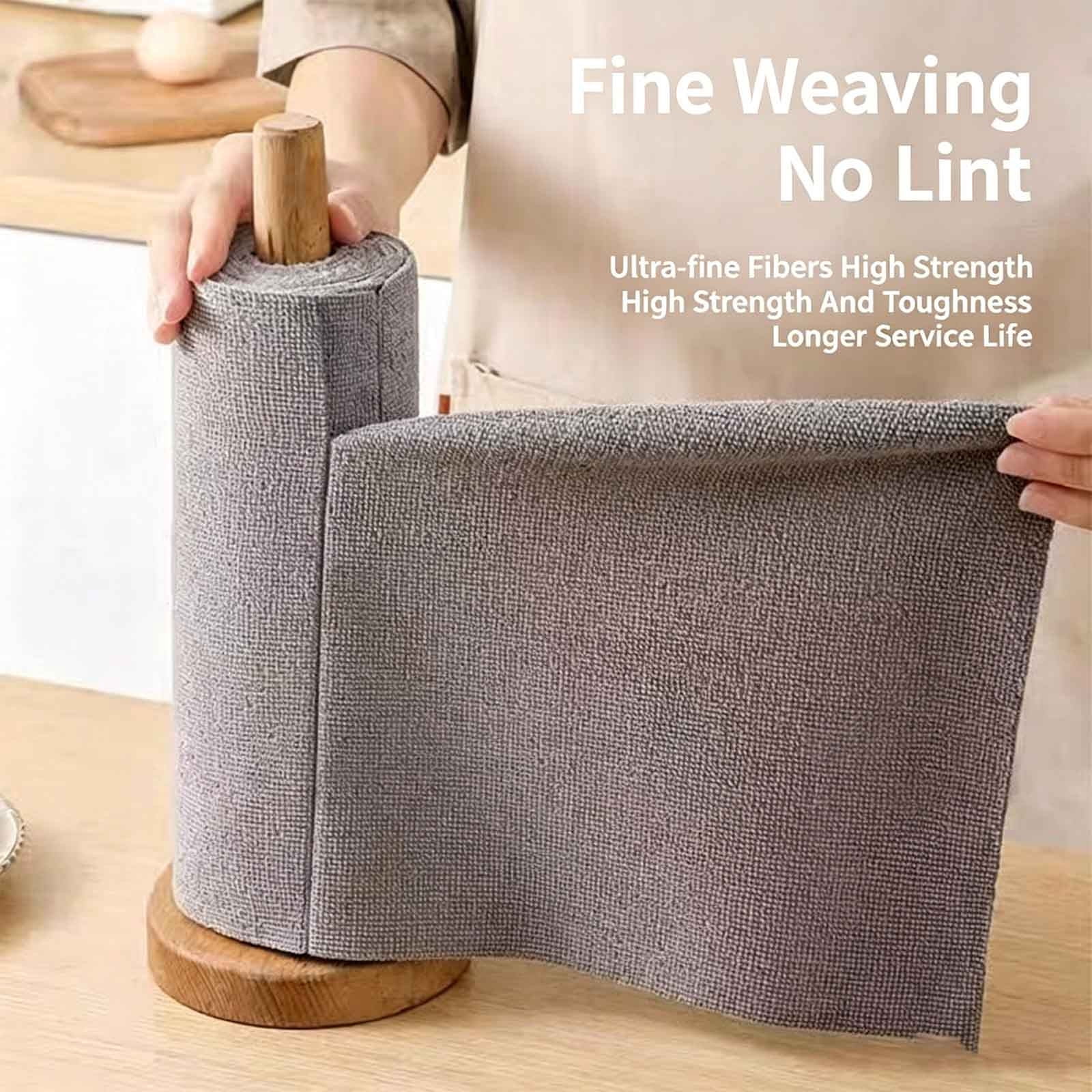 Birdeem Microfiber Cleaning Cloths, Reusable Kitchen Wipes, Lint Free and Absorbent Disposable Towels for Home Cleaning
