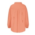 thumbnail image 4 of CEHVOM Veste en Denim à Manches Longues pour Femmes avec Franges et Trous Liquidation, 4 of 5