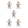thumbnail image 1 of Ruiboury Party Decor Essential Christmas Foil Balloons With Exquisite Patterns Balloon Christmas Suitable For Any Places multicolor Stretching Snowman 5Set, 1 of 6