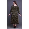 thumbnail image 4 of Bimba Robe de Plage Longue Maxi d'Été Bohème Gitane à Imprimé Floral pour Femmes, Smockée - Très Petit, 4 of 5