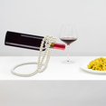 thumbnail image 1 of EGNMCR Room Decor Artificial Pearl Necklace Floating Wine Rack, Suspended Red Wine Rack, Home Desktop Decoration, Style Decoration,Wine Bottle Stand For Bar And Home Necklace Floating Wine Rack, 1 of 4