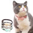 thumbnail image 2 of Pet Collar Checked Fish Adjustable Cat Collar Kitten Collar Pet Necklace Collar, 2 of 8