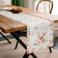 thumbnail image 4 of EGNMCR Easter Decorations, Easter Ornaments, Easter Gifts Rabbits Ear Theme Tablecloth Linen Printed Table Flag Easter Restaurant Decoration 4 Sizes Available Flax Tables Flags, 4 of 6