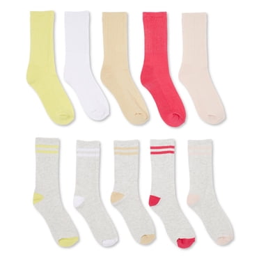 George Girls' Crew Socks 10-Pack