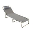 thumbnail image 3 of Lit Pliant pour une Personne Forte Capacité de Charge Chaise Longue de Camping Bureau Extérieur, 3 of 7