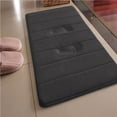 thumbnail image 3 of Memory Foam Bath Mat for Bathroom Floor Absorbent Soft Non-slip Rug Machine Washable Microfiber Top with Polyurethane Backing, 3 of 3