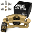 thumbnail image 1 of Max Advanced Brakes – EliteMAX Rear Brake Caliper for 2010-2023 Toyota 4Runner, Passenger Side, Gold Powder Coated, Hardware Included, Disc Brake Caliper Assembly w/ Bracket, 1 of 8