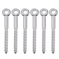 thumbnail image 1 of SHISUYAN 6Pcs Stainless Steel Eye Screws Heavy Duty Eye Screws Thread Eye Bolts, 1 of 8