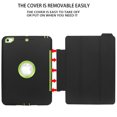 thumbnail image 3 of Mignova For New iPad 9.7 2017/2018 Case Heavy Duty Full Body Rugged Protective Case with Auto Sleep/Wake Up Stand Folio&Three Layer Design for Apple iPad 9.7 inch 2017/2018 (Black+Green), 3 of 9