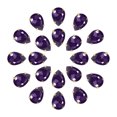 thumbnail image 1 of Unique Bargains 20Pack Teardrop Sew on Rhinestone - 18x13mm Glass Teardrop Crystal Rhinestones in Gold Prong Setting (Dark Purple), 1 of 7
