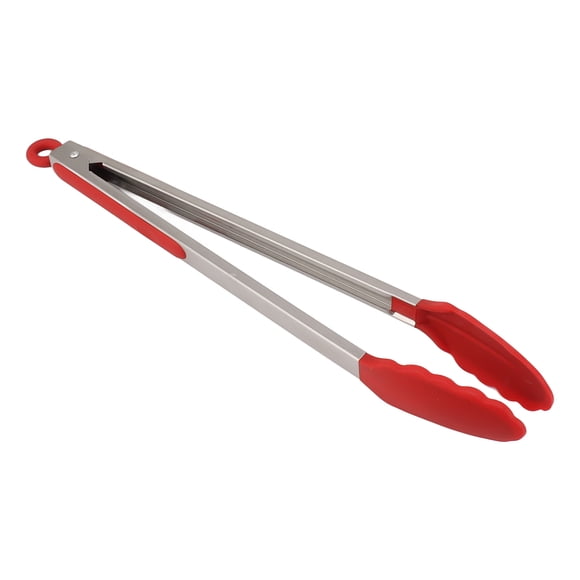 Silicone Stainless Steel Heat Resistant Food Tongs for Cooking Kitchen