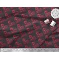 thumbnail image 3 of Soimoi Polyester Crepe Fabric Bird & Heart Print Sewing Fabric Yard 42 Inch Wide, 3 of 3