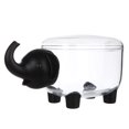 thumbnail image 1 of MasteelfCA Elephant Shaped Plastic Storage Box Clear Storage Container Organizer Cosmetics Box Sundries Storage Case with Lid Black, 1 of 8