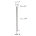 thumbnail image 2 of Unique Bargains Split Cotter Pin, Fixation à Clip en Acier Inoxydable 3x45mm Raccord Argent 30Pack, 2 of 5