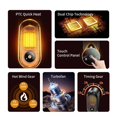thumbnail image 3 of 1000W Portable Heater Mini Electric Heater Room Space Heater Warm Heating Fans for Hand Foot ,Fast Heating, 3 of 6