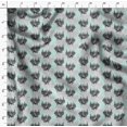 thumbnail image 4 of Soimoi Green Poly Georgette Fabric Wolf & Landscape Nature Print Fabric by Yard 42 Inch Wide, 4 of 5