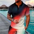 thumbnail image 3 of Cameland Ensemble Estival de Survêtement pour Homme, Chemise Mode Décontractée à Manches Courtes, Blouse et Chemise à Col Rabattu à Manches Courtes, 3 of 5