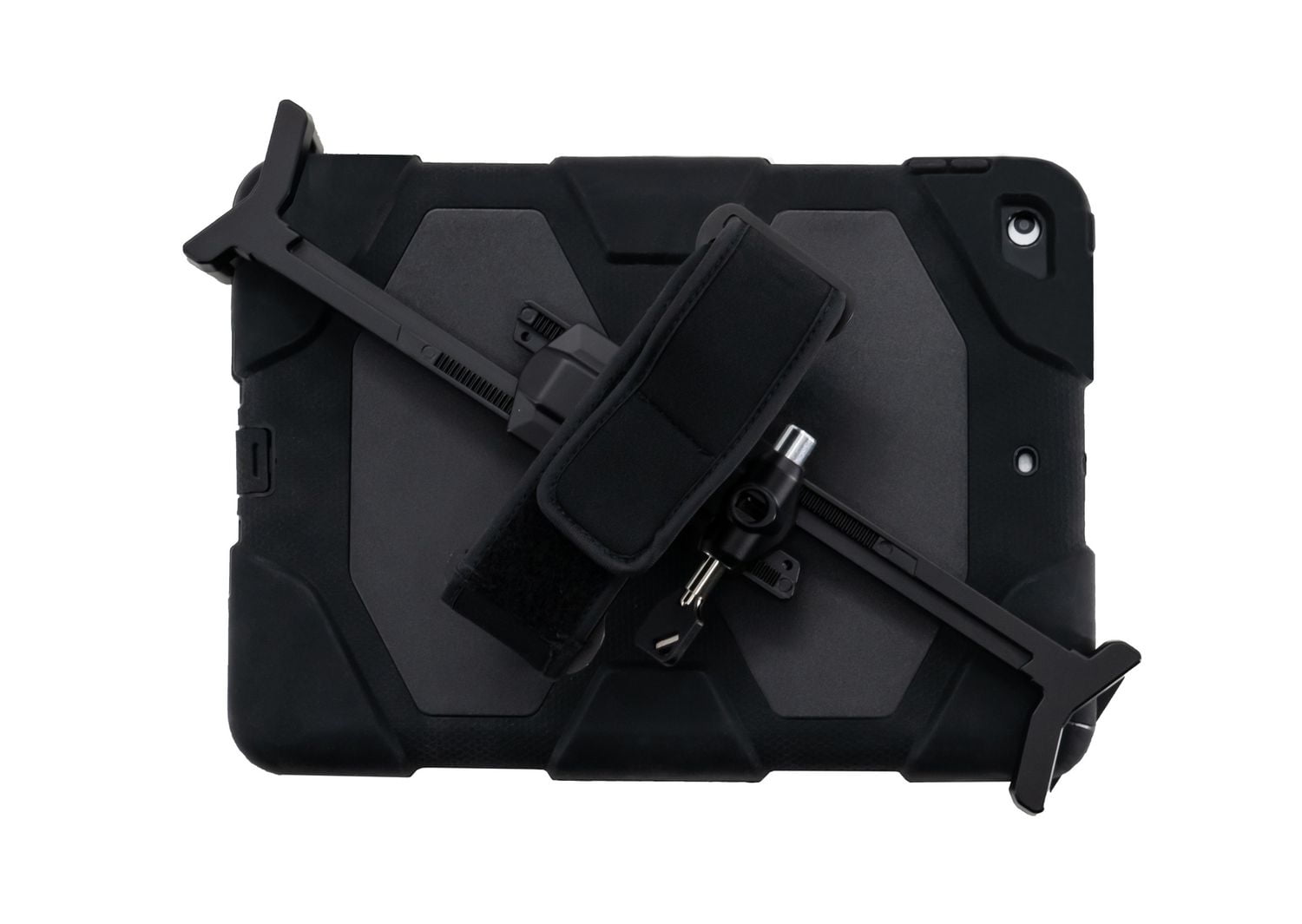Poignée de sécurité CTA antivol réglable avec dragonne pour tablettes de 17.78 cm (7 pouces) à 33.02 cm (13 pouces) - Noir