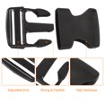 thumbnail image 4 of Unique Bargains 4Pack 1-1/2' Plastic Dual Adjustable Side Release Buckle for Backpack Strap Black, 4 of 6