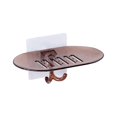 thumbnail image 2 of Oleegame 1PC Spoon And Lid Rest Bathroom Soap Dish Storage Holder Rack Soapbox Plate Tray Drain Brown, 2 of 5