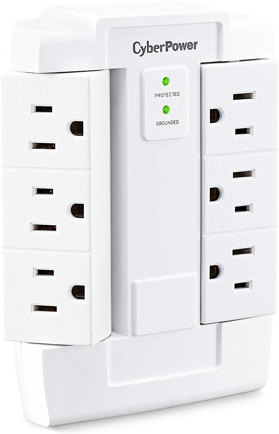CyberPower CSB600WS Robinet Mural Essentiel 900 Joules avec Parasurtenseur à 6 Prises
