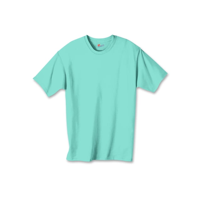 Hanes Authentic TAGLESS Kid`s Cotton T-Shirt, S, Clean Mint