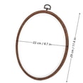 thumbnail image 2 of Leojiow Round Embroidery Hoop Rubber Embroidery Hoop For Display Imitated Ornament For Craft Sewing Diy Hanging 22Cm X 29Cm Utility, 2 of 6