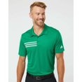 thumbnail image 1 of Adidas Polo de Poitrine 3-Stripes pour Hommes, TG, Vert/blanc d'Équipe, 1 of 1