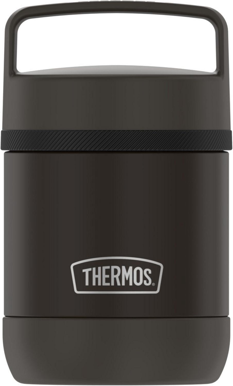 Bocal à Aliments Isolé Sous Vide Thermos Acier Inoxydable 10 oz Avec Poignée - Noir Mat