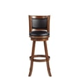 thumbnail image 2 of Boraam Augusta Tabouret de Bar Pivotant Extra Haut, 34 Pouces, Lot de 1, Cerisier, 2 of 2