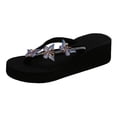 thumbnail image 1 of Kcodviy Ladies Summer Flip Flops Womens Slipper Socks Casual Rhinestone Sandals Shower Slippers for Women Slippers Womens Women Bedroom Slippers Soft Sole Slippers for Women, 1 of 9