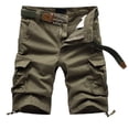 thumbnail image 1 of zanvin Men's Shorts Plus Size Cargo Shorts Multi-Pockets Relaxed Summer Beach Shorts Pants Yellow, 1 of 5