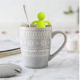 thumbnail image 2 of Tea Infuser for Loose Leaf Tea Cute Tea Strainer Ball Stainless Steel Extra Fine Mesh Tea Steeper Filter for Cup Mug Silicone Handle（Green）, 2 of 7