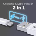 thumbnail image 3 of EIGTHTAIL Câble d'Extension d'Alimentation 16,4 Pi 5 m pour USB vers Micro USB, Recharge d'Extension et Cordon de Synchronisation de Données, 3 of 7