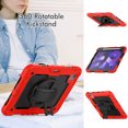 thumbnail image 4 of XYX For iPad Air 5th/4th Generation 10.9 inch 2022/2020 Case, 360 Rotating Shockproof Cover with Stand, Screen Protector, Shoulder Strap, Red, 4 of 7