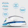 thumbnail image 4 of Steamfast SF-710 Mini Steam Iron, White, Non-Stick Sole Plate, Foldable Handle, 4 of 5