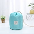 thumbnail image 3 of Cosmetic Bags Women Makeup Bags Drawstring Bucket Toiletry Bag Bathroom Storage Carry Cases Waterproof Make up Pouch Foldable Travel Cosmetic Organizer, 3 of 5