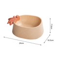 thumbnail image 4 of Pineapple Cat Bowl Feeder Practical Multifunctional Portable Feeding Single Bowl Orange, 4 of 8