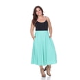 thumbnail image 2 of White Mark Jupe Midi Évasée Tasmin pour Femmes, 2 of 6