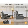 thumbnail image 2 of BEDEEP Canapé Inclinable Électrique 125 Pieds' avec Appui-Tête, Canapé Sectionnel en Chenille Moduar Cloud, Canapé Convertible 3 Places pour Salon RV, Gris, 2 of 9