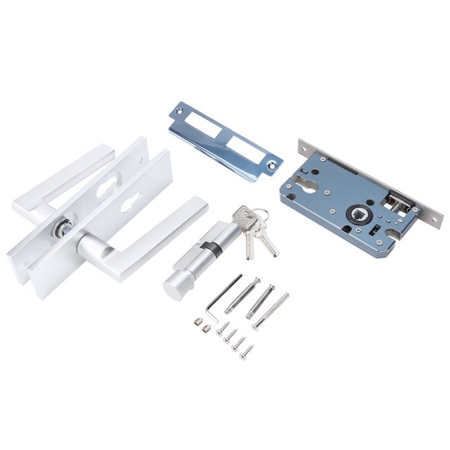 Serrure de Porte Intérieure Mécanique en Aluminium Spatial Style Européen Élégant