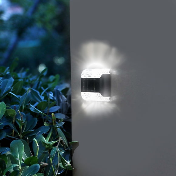 Solar Fence Lights Outdoor, IP65 Waterproof Dusk to Dawn Wall Lights - Up and Down Solar Powered Lights for Fence, Steps, Garden, Patio, Automatic On/Off