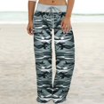 thumbnail image 1 of RKSTN Womens Pants Fashion Comfy Stretch Print Drawstring Wide Leg Lounge Pants Loose Comfortable Pants, 1 of 8