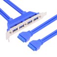 thumbnail image 4 of axGear 20-Pin Motherboard Header Female to 4 x USB 3.0 Female Panel Mount Cable, 4 of 7