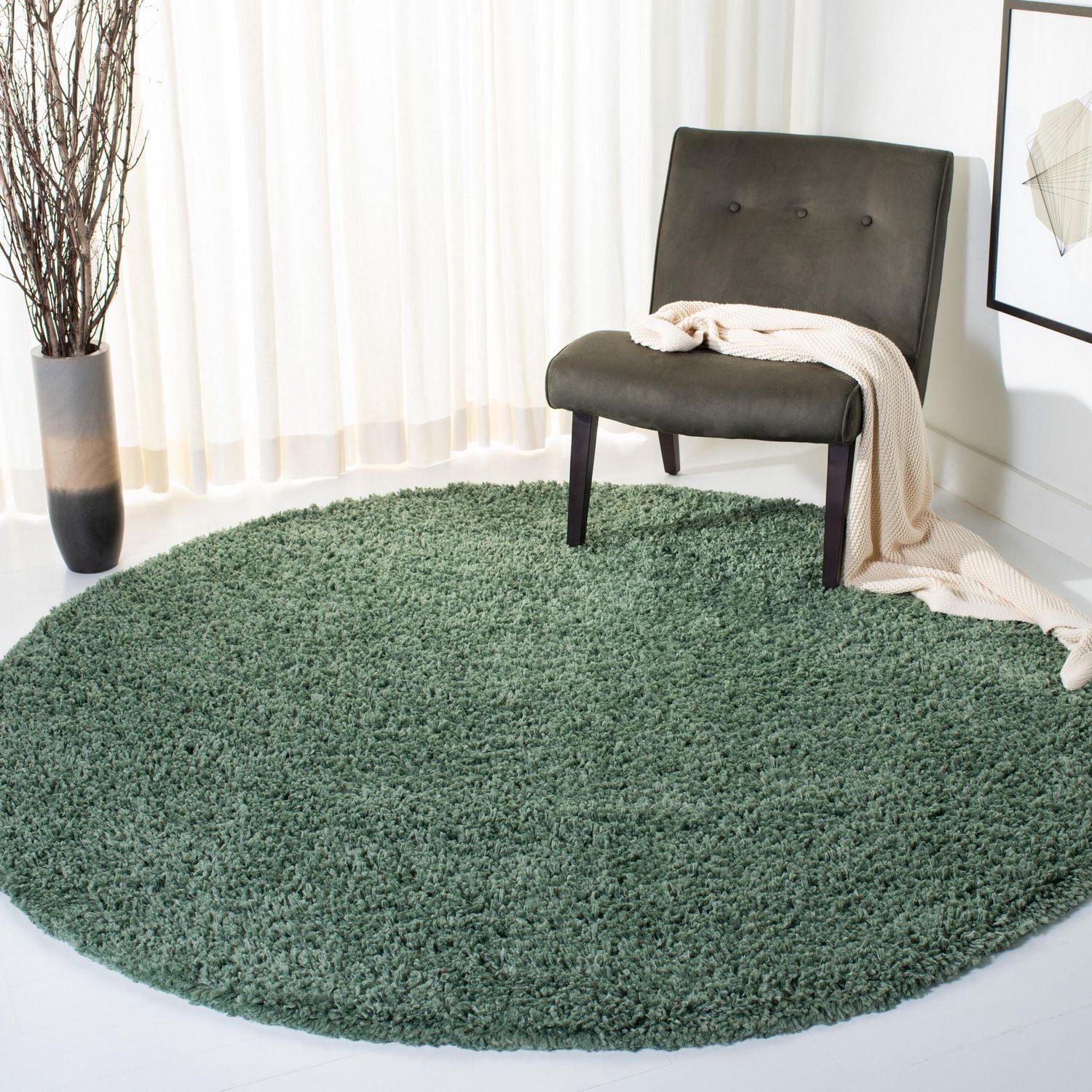 Safavieh August Sophia Solid Plush Shag Area Rug