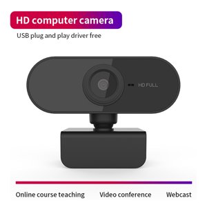 HD Webcam with USB, 1080P Computer Camera for Video Call Desktop Webcam with Microphone Plug and Play for Online Teaching and Video Conference