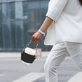 thumbnail image 3 of XZNGL Chain Portable Coffee Cup Cover Leather Beverage Handbag Heat Insulation Hot Separation Cup Cover Hanging Portable, 3 of 9